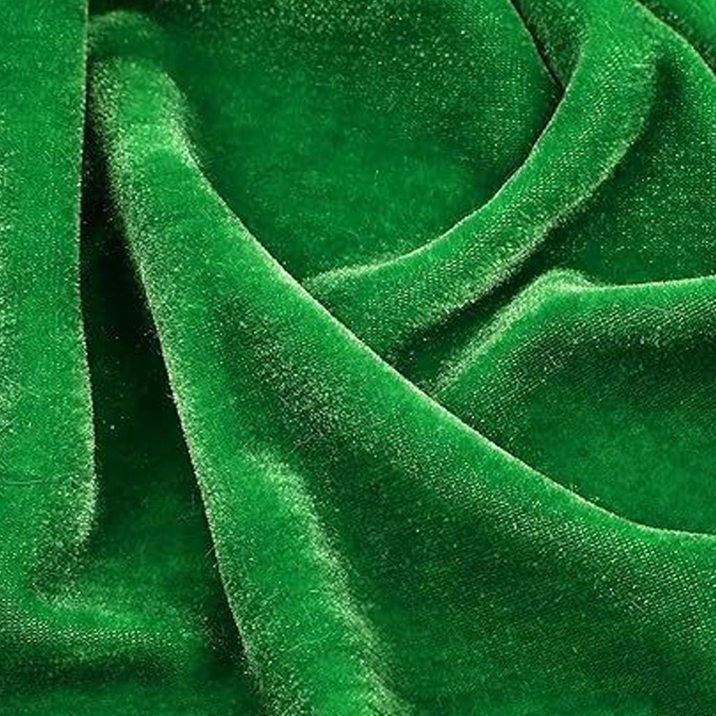 Christmas Girls' Gold Velvet Party Performance Dress Set