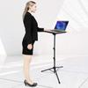 Projector Tripod Stand Adjustable Height Projector Stand with Platform Foldable Laptop Tripod for Office Home for Presentations