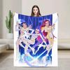 Super Soft Decorative Throw Blanket KPop Demon Hunters Anime Flannel Bedspread for Couch Bed Sofa Cover