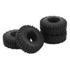 4pcs RC Tires 1.0inch All Terrain RC Rubber Tyre Set with Foam Inserts for Axial SCX24 1/24 RC Crawlers