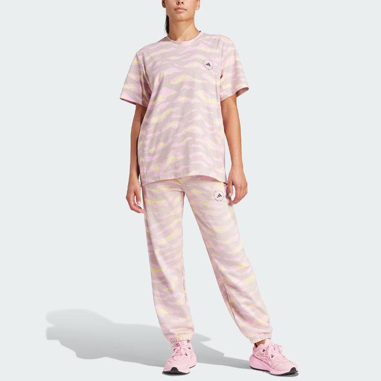 Adidas X Stella McCartney Printed Sweat Брюки женские Низ Розовый IN3629