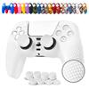 Чехол для контроллера JYXETOV PS5, бесплатная сумка для хранения, 8 кнопок, силикон, можно заряжать с помощью оригинального подходящего для печати рисунка + (27 вариантов), колпачок,