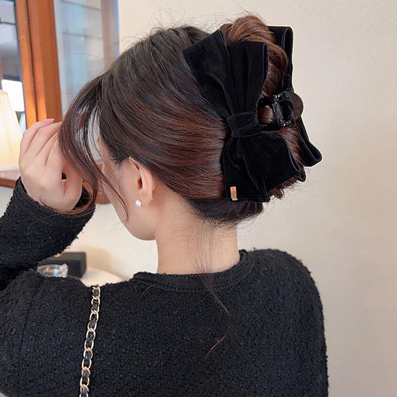 Большой бант для волос коготь нескользящий зажим для волос с сильной фиксацией модные аксессуары для волос для женщин и девочек