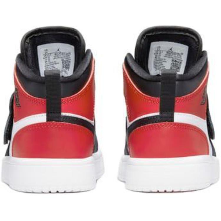 Air Jordan Sky Jordan 1 PS Bred Toe Kids Sneakers Black Varsity-Red White BQ7197-016
