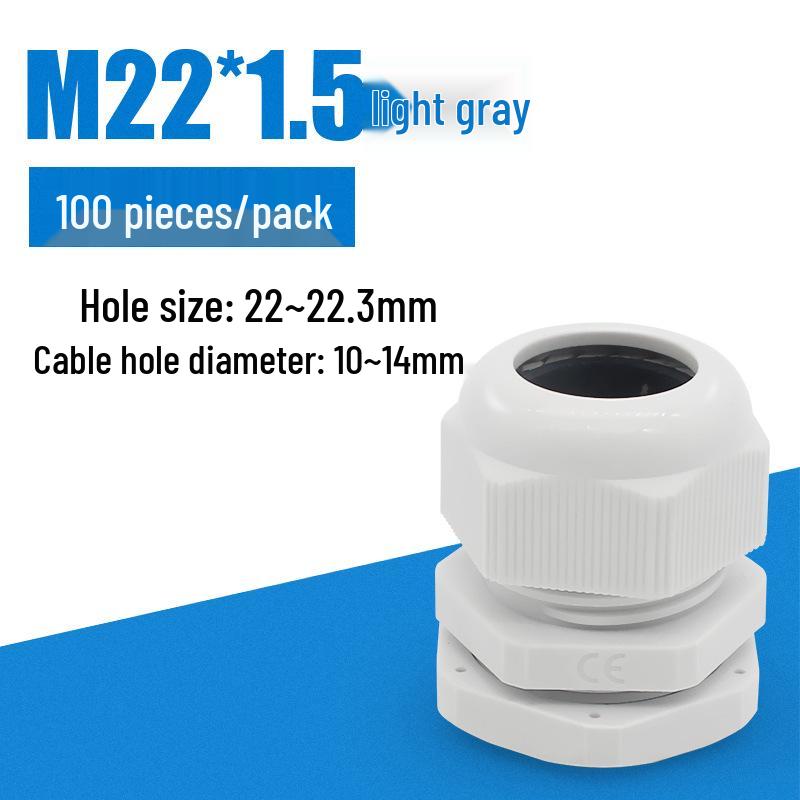 M-Type High-Temperature Resistant Waterproof Plastic Cable Connector with Outer Spiral Gland