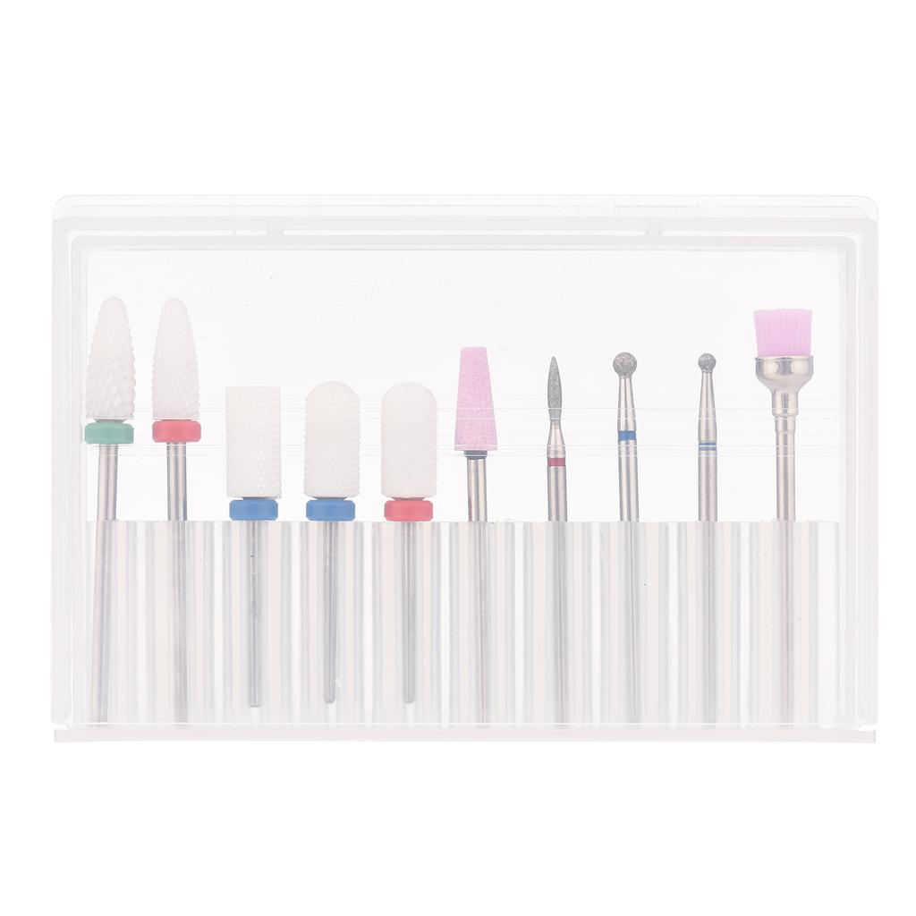 Набор сверл для ногтей, сверла из вольфрамовой стали, мини-щеточки для чистки ногтей, гель для ногтей, кутикулы