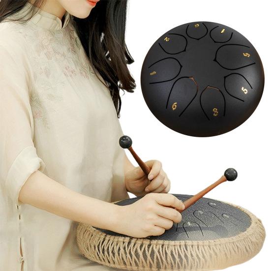 Стальной барабан для языка, перезвон дождя, ручные барабаны, звуковые лечебные инструменты, барабан для чакр, барабан для музыкального образования, медитации, йоги, дзен