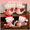 Adorable Plush Snowman Doll For Bedroom Decor Soft Stuffed Toy For Kids Christmas Gift