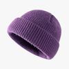 Winter Acrylic Warm Bean Hat Cute and Versatile Light Plate Wool Cold Proof Flip Knit Hat