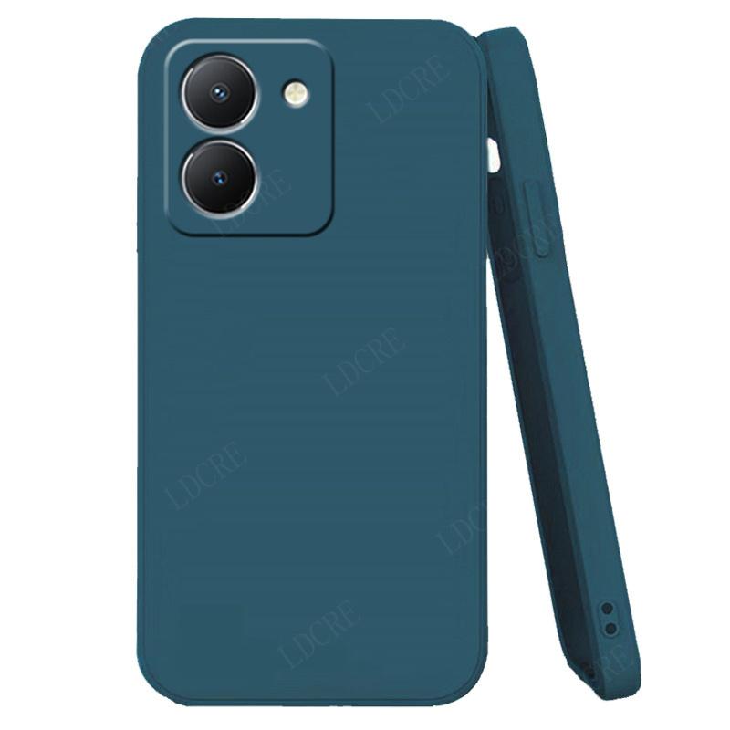 Для чехла Vivo Y36 чехол для Vivo Y36 Capas задняя крышка жидкий силикон противоударный полный TPU мягкий чехол для Vivo Y36 Y 36 Fundas 6.64"