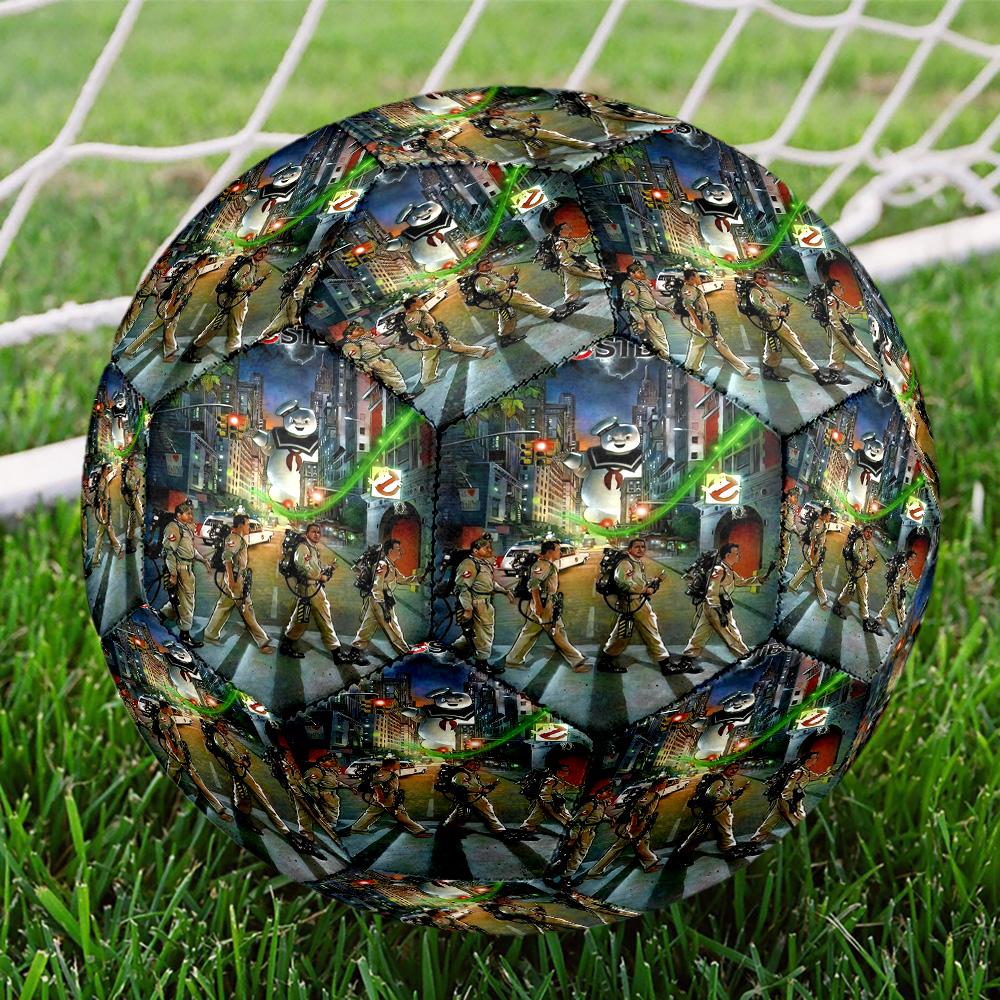 Ghostbusters Print Size 5 Soccer Ball, Standard Match Football for Sports Game and Team Practice, Ideal Gift for Soccer Fans