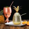 Кружка с ананасом 400 мл/550 мл/900 мл Медные кружки Moscow Mule Металлическая кружка Кружка-чашка из нержавеющей стали Кружка для пива, вина, кофе Барная посуда