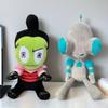 20 см Плюшевые игрушки Invader Zim с молнией Аниме Мягкая плюшевая игрушка Периферия Набитые куклы Коллекционные предметы Украшения Подушка Подарки для детей