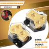 2Pcs 2 Way Car Power Distribution Amp Block Car Audio Power Wire Splitter 0/2/4 Gauge In 4/6/8 Gauge Out Durable Amplifier Power