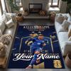 Mbappe Customize Text Floor Rug Office Rug Perfect For Foyer Entryway Kitchen Game Room Antislip Carpet Decorate Offices