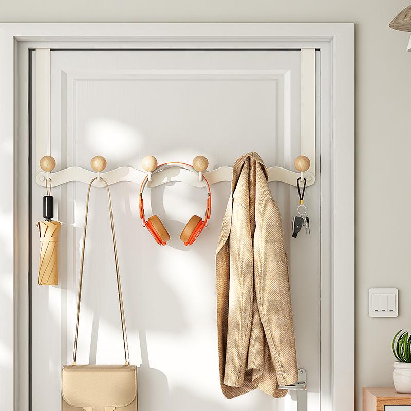 Настенная вешалка для пальто и одежды без сверления: Прочный крючок для хранения для спальни и ванной комнаты
