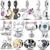 Cat Collection 925 Silver Charms Bead Persian Bell Anderson Multifarious Cats Dangle Fit Bracelet Necklace DIY Jewelry