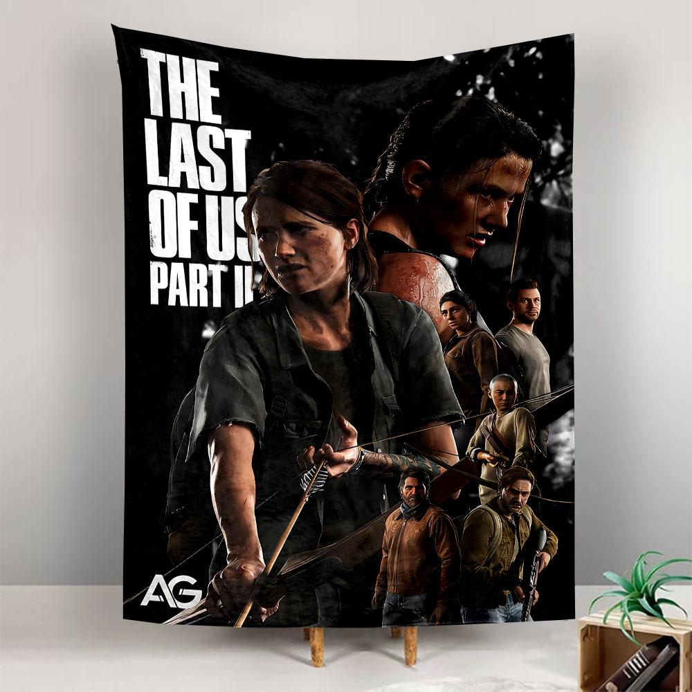 The Last of Us Part II Tapestry Wall Hanging, Video Game Poster Vintage, Wall Decor for Bedroom Living Room Dorm