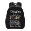 Рюкзак группы The Casualties Школьный рюкзак для мальчиков и девочек Детская школьная сумка Наплечные сумки для ноутбука для мужчин и женщин