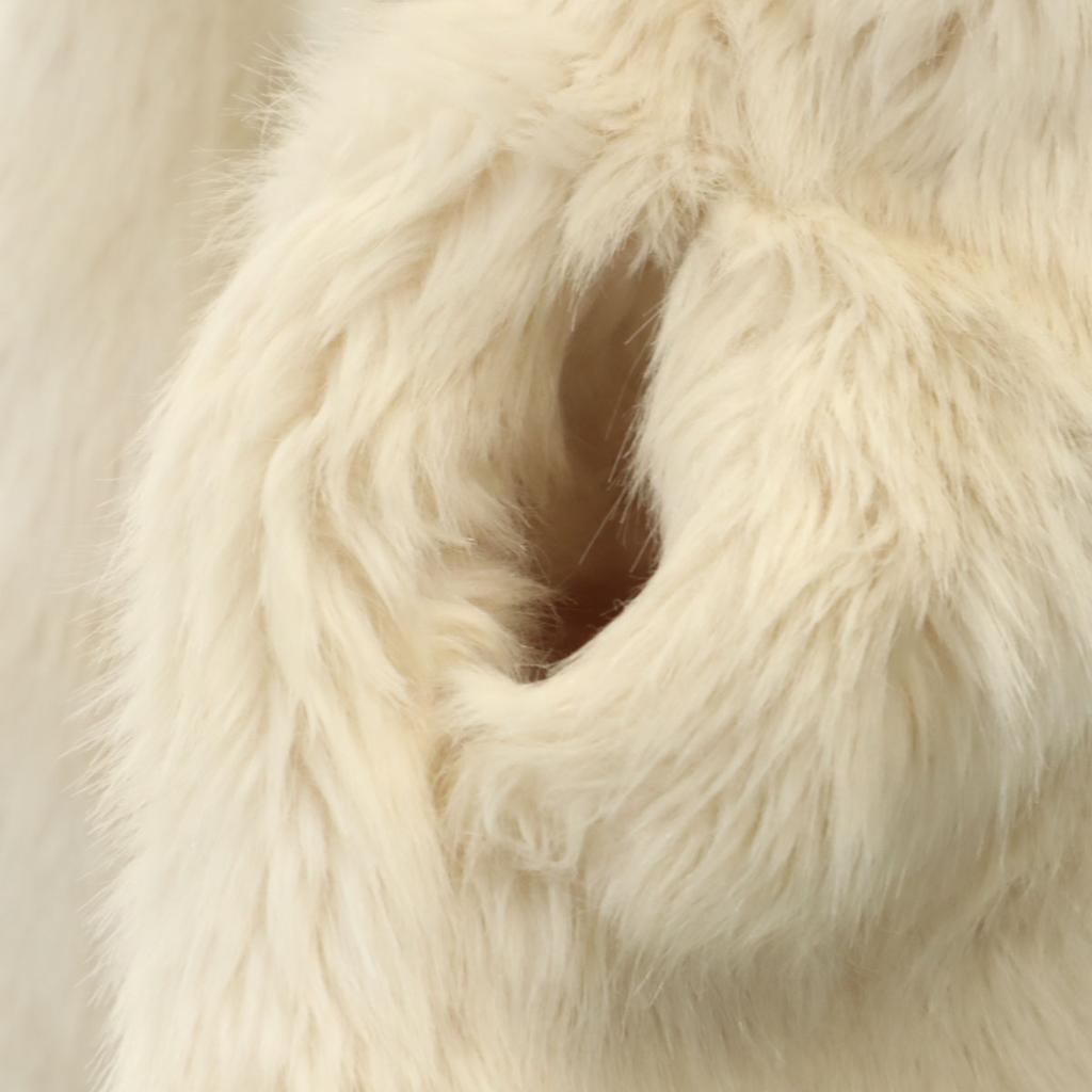 SNIDEL fake Fur coat F Ivory Women Used