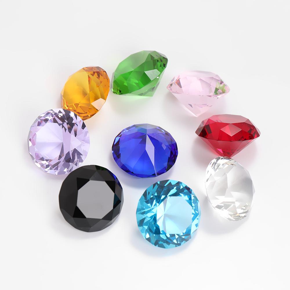 30mm Colorful Party Decoration Home Decor Table Confetti Crystals Diamond Clear Wedding Supplies