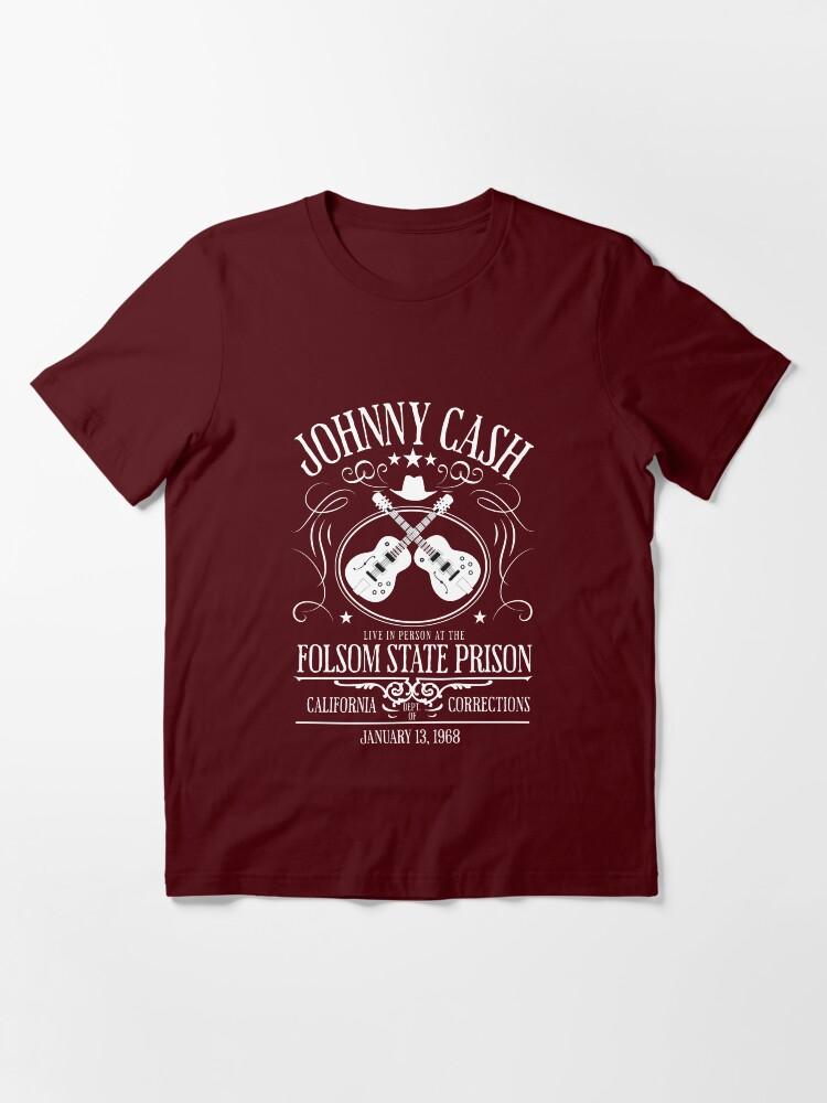 Johnny Cash Johnny Cash live at Folsom State Prison - Jan. 13, 1968 Essential T-Shirt