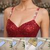1Pair Anti-slip Rhinestone Bra Straps Adjustable Underwear Shoulder Belts  for Women