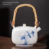 Hand-painted Japanese Style Lifting Pot Tea Pot Kung Fu Tea Set With Filter Coarse Ceramic Purple Clay Pot Ceramic Tea Pot Puer