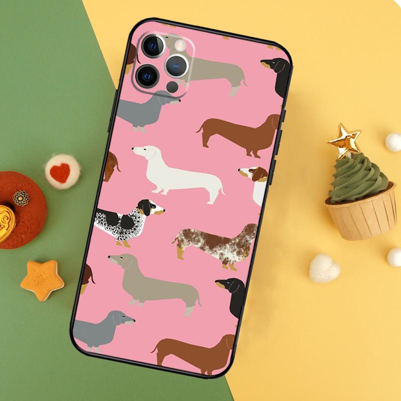 Чехол для телефона такса Дакель для iPhone 17 Pro Max 17Air 16E 15 14 13 12 11 16 Pro Max Mini Ударопрочный чехол