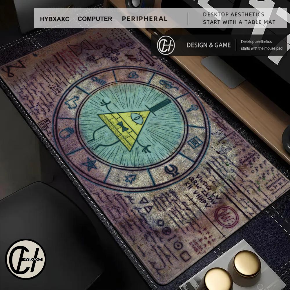 Mousepad 400x900MM Desk Protector Rubber Company Table Pads Carpet Desk Pad Bill Cipher Anime Mouse Pad Gravity Fall Mouse Pad