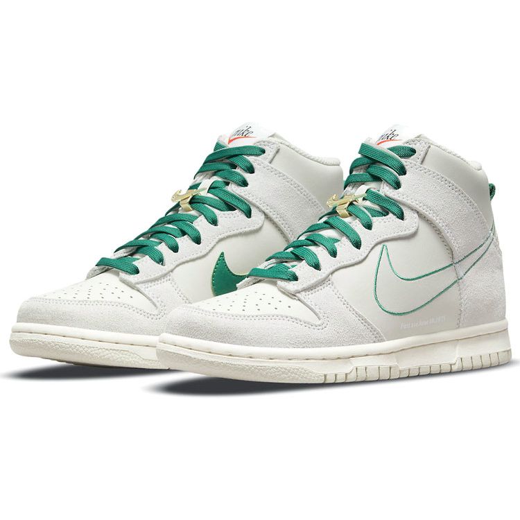 Nike Dunk High SE GS First Use Pack — Детские кроссовки Green Noise White Light-Bone DD0733-001