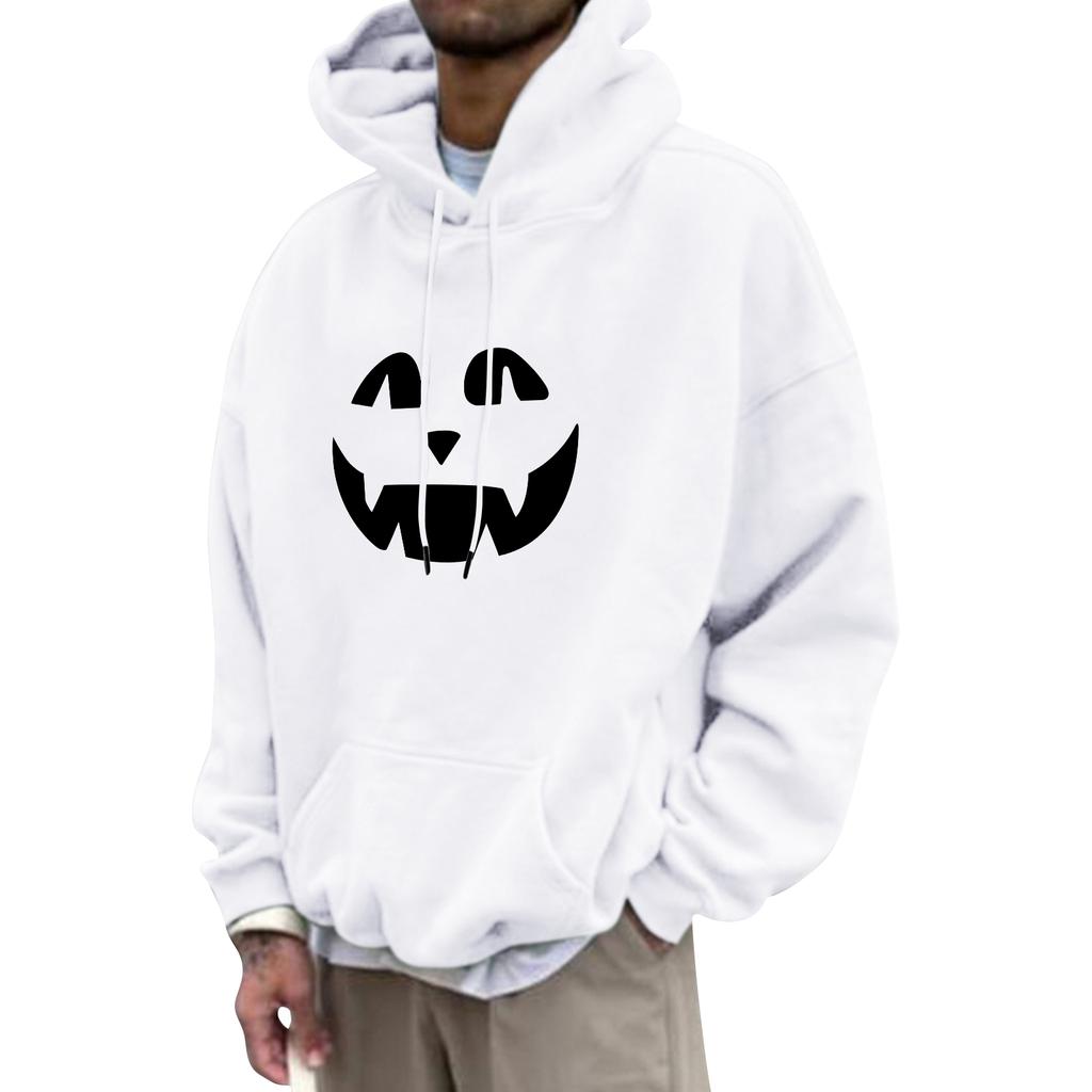 Унисекс Повседневный Модный Топ с Толстовкой на Шнурке и Принтованной Толстовкой