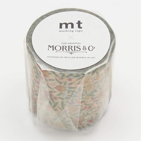 Малярная лента Kamoi Kakoshi с рисунком фруктов Уильяма Морриса, 50 мм × 10 м, MTWILL04