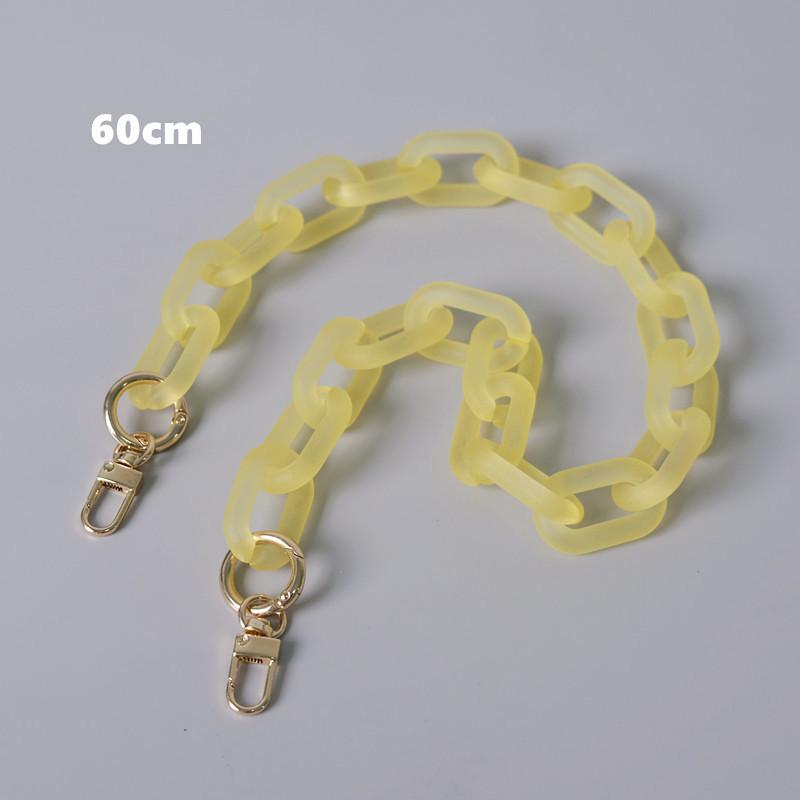 Новая модная женская сумка, аксессуар, съемные детали, сменная цепочка, милый матовый ремешок, женская акриловая цепочка на плечо с ручкой