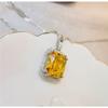 CC Romantic Pink Pendants For Women Shine Cubic Zirconia Stone Necklace Fashion Accessories Fine Jewelry Gift CCN288