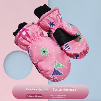 Новые зимние водонепроницаемые лыжные перчатки для детей 2-5 лет - полнопалые, теплые перчатки для занятий спортом на открытом воздухе и велоспортом