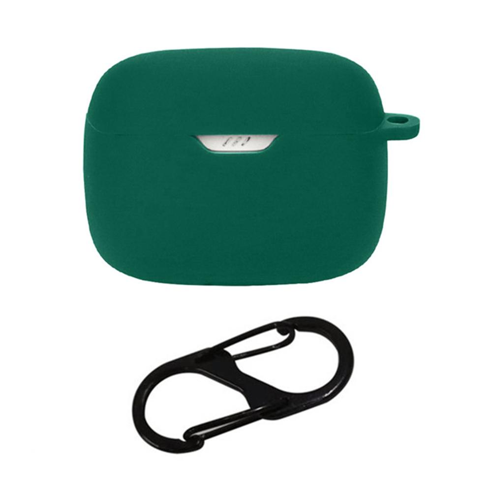 For JBL Tune 245NC Silicone Case with Anti Lost Buckle Bluetooth-Compatible Earphones Protective Cover