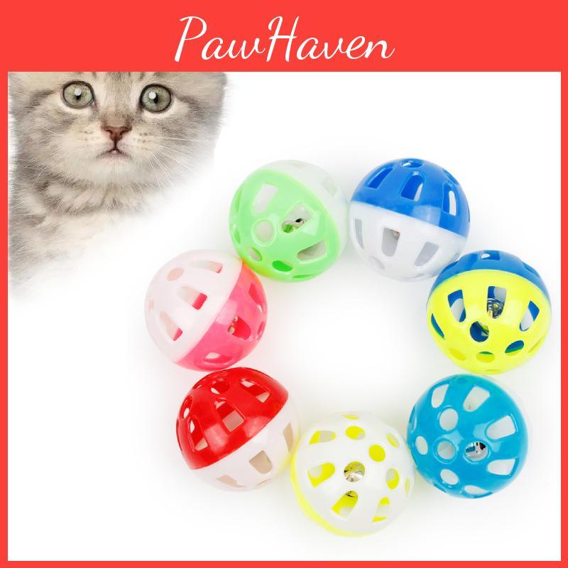 Пластиковый мяч для бросания для домашних животных с полым дизайном для кошек и мелких питомцев