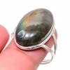Labradorite Handmade 925 Sterling Silver Jewelry Ring Size 9 Q2N74