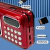 Mini Pocket FM Radio Portable Rechargeable Radios Receiver Wireless Bluetooth Speaker TF Card USB Music Player Power off Memory