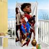 Yamal Dynamic Soccer Stars Action Beach Towel Super Soft & Absorbent Comfortable Lightweight Perfect for Traveling Yoga Camping and Swimming