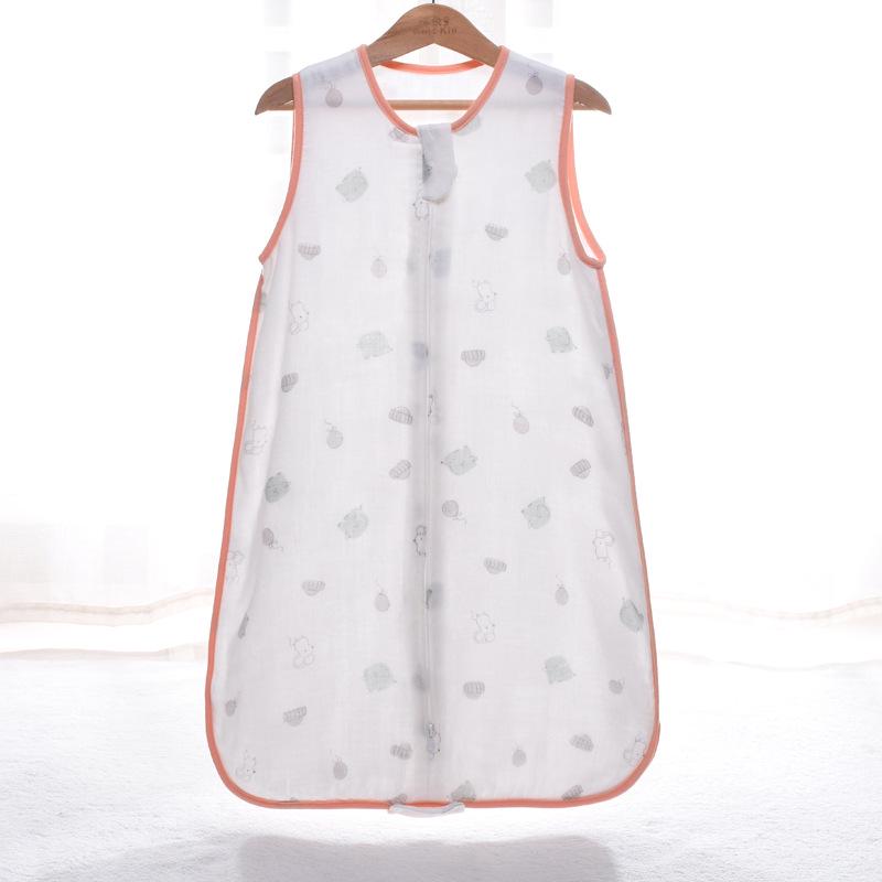 Детский спальный мешок-трансформер из бамбуковой хлопчатобумажной марли с разделяющимися ножками - весна/лето