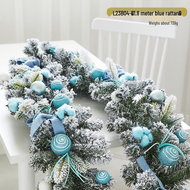 Christmas Snowflake Garland for Hotels, Malls, Windows, Doors & Stair Handrails