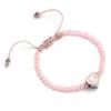 Barbie Pink Bead Friendship Bracelet with Heart Shaped Bead