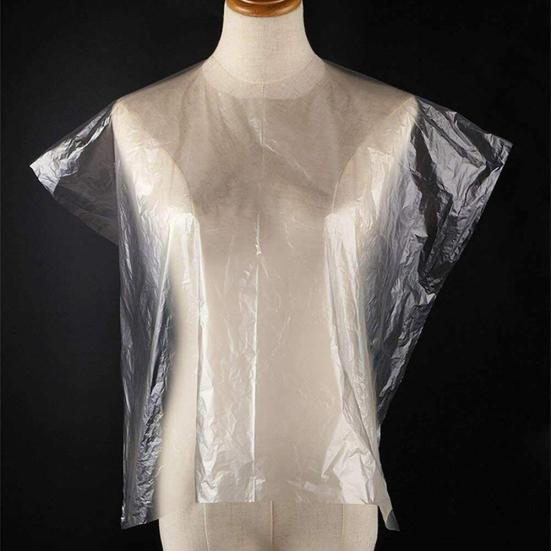 100 шт одноразовые прозрачные парикмахерские накидки домашние парикмахерские фартуки для окрашивания волос