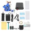 10 Wraps Tattoo Coil Machine Kit Black Mini Tattoo Power Supply Complete Tattoo Machine Set for