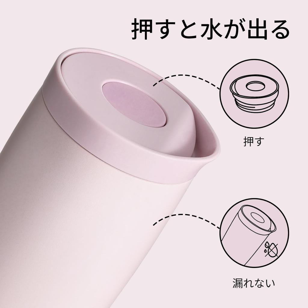 БУТЫЛКА БУТЫЛКА Тамблер 500 мл открывающийся и закрывающийся Вакуумная изоляция Термокружка для кофе и чая Сохраняет горячим и холодным Нержавеющая сталь Портативная кружка Бутылка