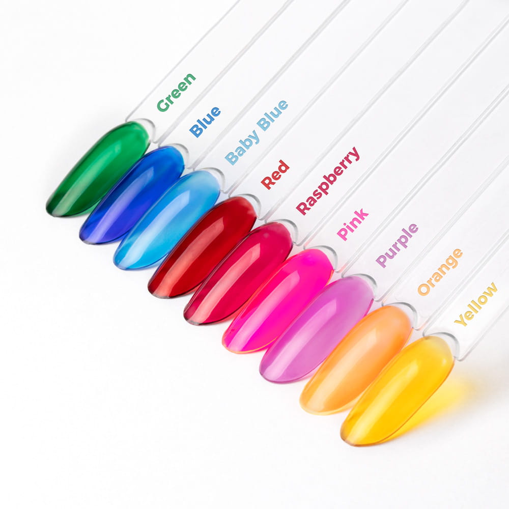 Kolorowy Top Bez Przemywania Top No Wipe Crystal Glass Molly Nails Red Hema/Di-Hema Free 10G