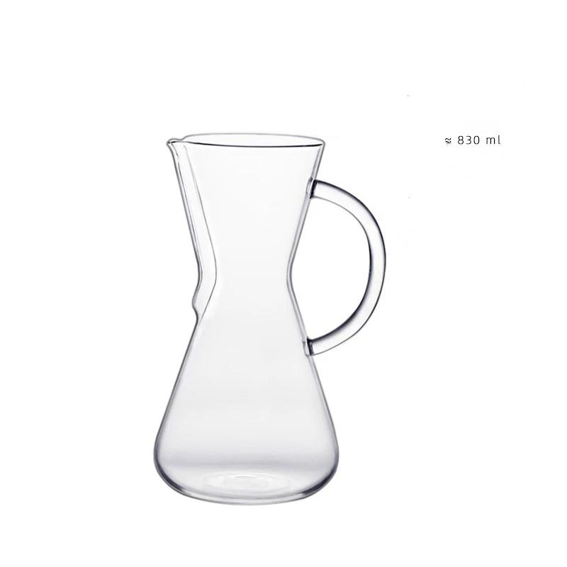 Coffe Accessories Glass Jar for Coffee Pot Barista Kettle Strainer Bar Pitcher Supplies Cafe Coffeeware Kitchen Dining Home
