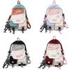 Original Design College Student Backpack With Unique Style For High School And Middle School Students Black